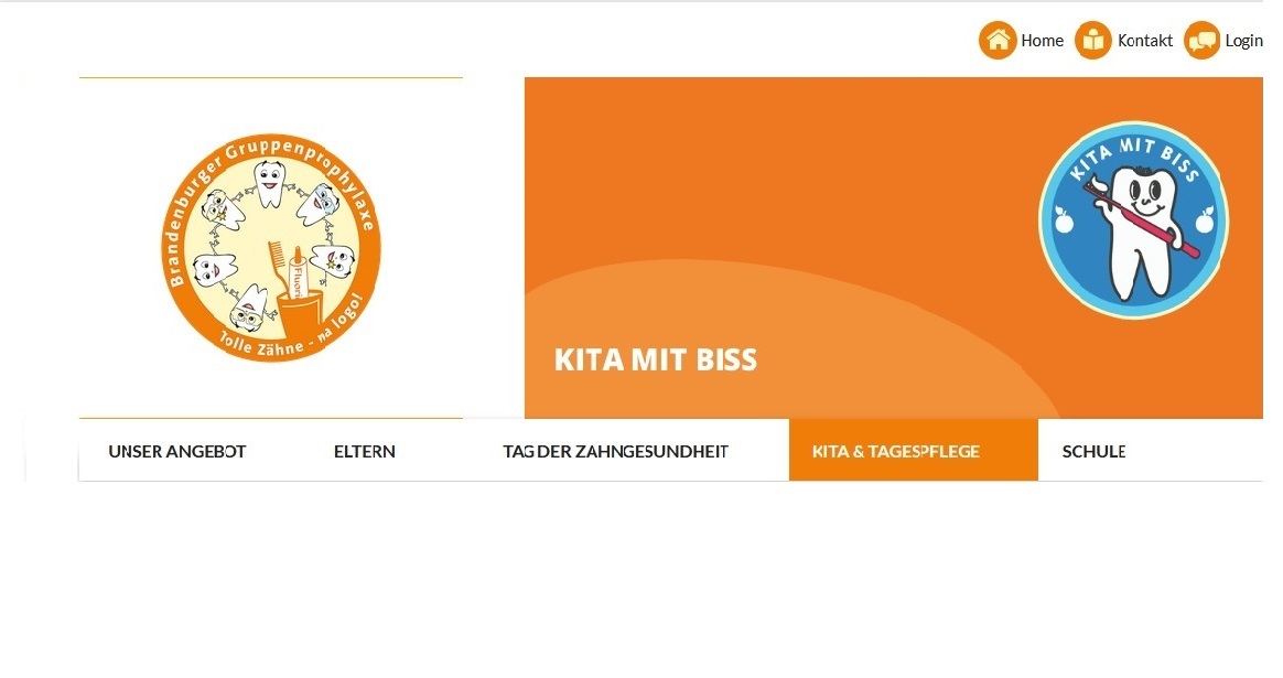 Der Screenshot zeigt die Screenshot der Webseite Gesundheit Berlin-Brandenburg e.V.