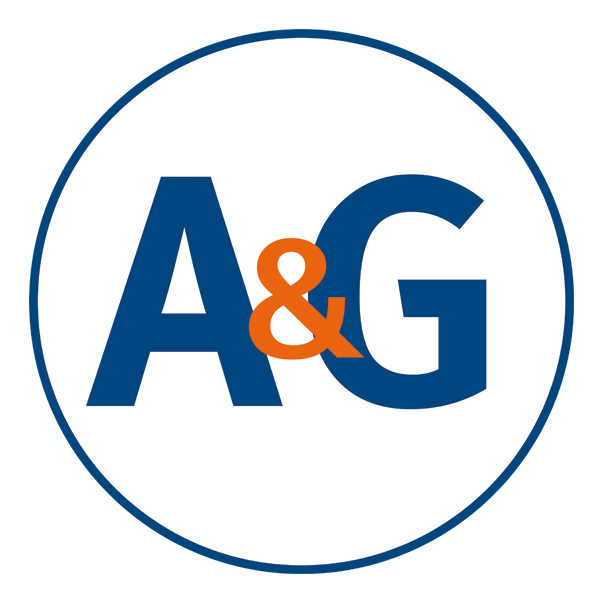 Das Bild zeigt das Logo des Kongresses Armut und Gesundheit: die Buchstaben A und G in einem Kreis