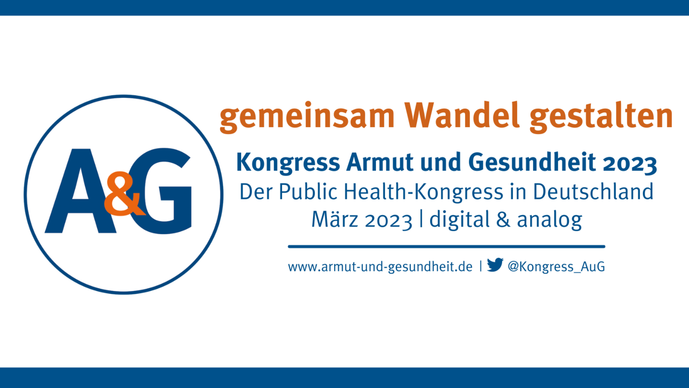 Die Grafik zeigt die Einladung zum Kongress Armut und Gesundheit – Der Public Health-Kongress in Deutschland
